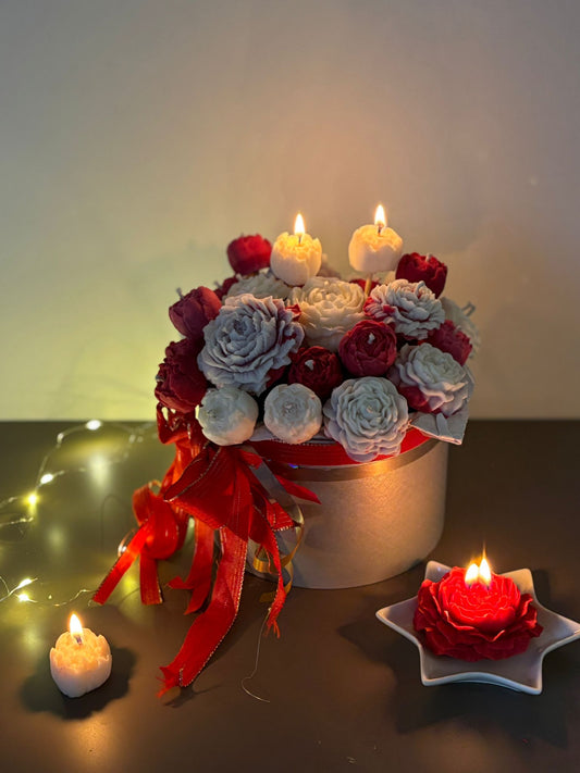 Bouquet di Candele in Cera di Soia – Profumo Fresia (700g)